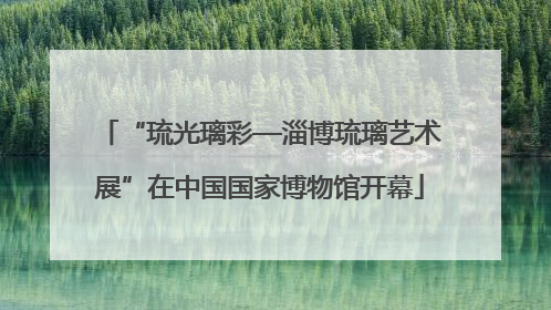“琉光璃彩—淄博琉璃艺术展”在中国国家博物馆开幕