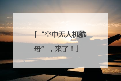 “空中无人机航母”，来了！