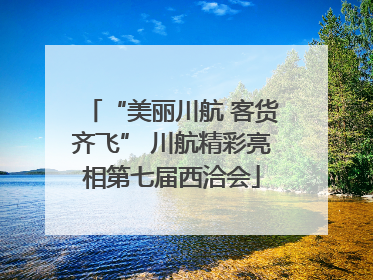 “美丽川航 客货齐飞” 川航精彩亮相第七届西洽会