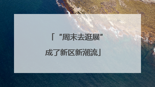 “周末去逛展”成了新区新潮流
