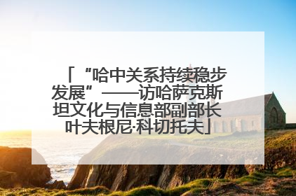 “哈中关系持续稳步发展”——访哈萨克斯坦文化与信息部副部长叶夫根尼·科切托夫