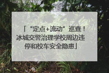 “定点+流动”巡查！冰城交警治理学校周边违停和校车安全隐患