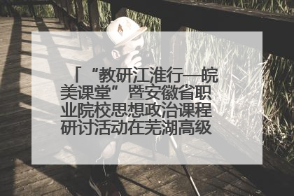 “教研江淮行—皖美课堂”暨安徽省职业院校思想政治课程研讨活动在芜湖高级职业技术学校举行