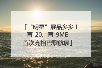 “明星”展品多多！直-20、直-9ME首次亮相巴黎航展
