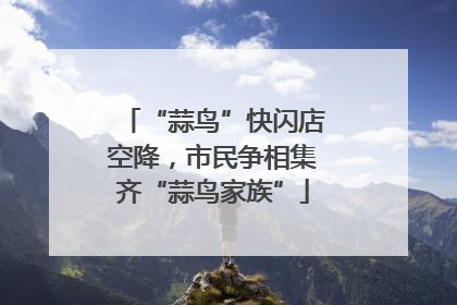 “蒜鸟”快闪店空降，市民争相集齐“蒜鸟家族”
