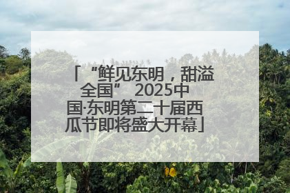 “鲜见东明，甜溢全国” 2025中国·东明第二十届西瓜节即将盛大开幕