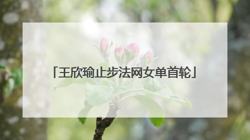 王欣瑜止步法网女单首轮
