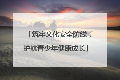 筑牢文化安全防线，护航青少年健康成长