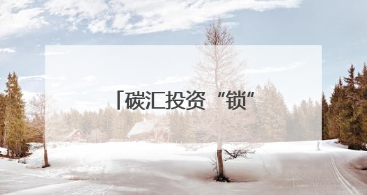 碳汇投资“锁”在系统里，甘肃碳交回应：系会员单位违规操作