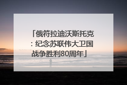 俄符拉迪沃斯托克：纪念苏联伟大卫国战争胜利80周年