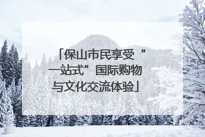 保山市民享受“一站式”国际购物与文化交流体验