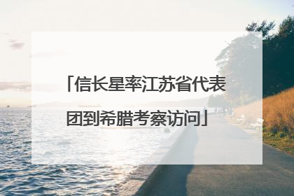 信长星率江苏省代表团到希腊考察访问