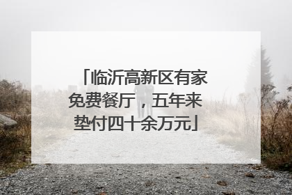 临沂高新区有家免费餐厅，五年来垫付四十余万元