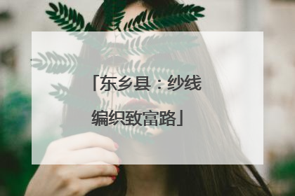 东乡县：纱线编织致富路