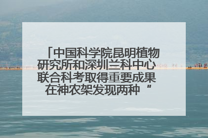 中国科学院昆明植物研究所和深圳兰科中心联合科考取得重要成果 在神农架发现两种“国保”级兰花