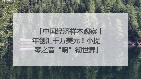 中国经济样本观察丨年创汇千万美元！小提琴之音“响”彻世界