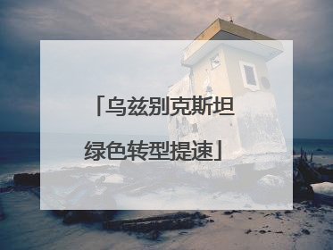 乌兹别克斯坦绿色转型提速