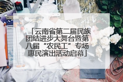 云南省第二届民族团结进步大舞台暨第八届“农民工”专场惠民演出活动启幕