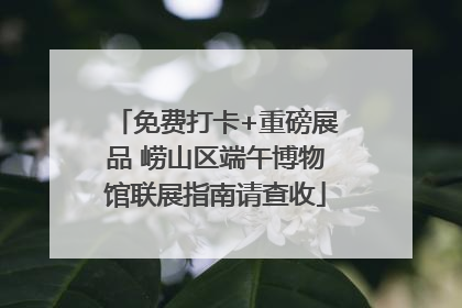 免费打卡+重磅展品 崂山区端午博物馆联展指南请查收
