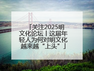 关注2025明文化论坛丨这届年轻人为何对明文化越来越“上头”