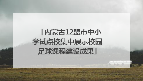 内蒙古12盟市中小学试点校集中展示校园足球课程建设成果
