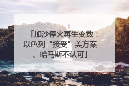 加沙停火再生变数：以色列“接受”美方案、哈马斯不认可