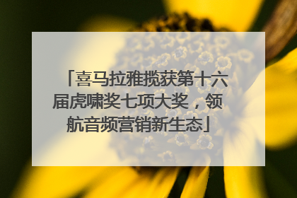 喜马拉雅揽获第十六届虎啸奖七项大奖，领航音频营销新生态