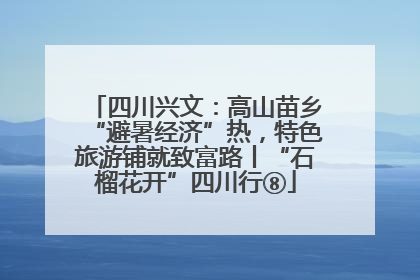 四川兴文：高山苗乡“避暑经济”热，特色旅游铺就致富路丨“石榴花开”四川行⑧