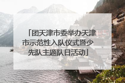 团天津市委举办天津市示范性入队仪式暨少先队主题队日活动