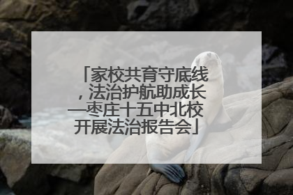 家校共育守底线，法治护航助成长—枣庄十五中北校开展法治报告会