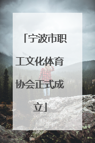宁波市职工文化体育协会正式成立