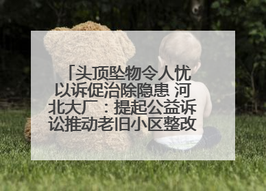 头顶坠物令人忧 以诉促治除隐患 河北大厂：提起公益诉讼推动老旧小区整改排查提速
