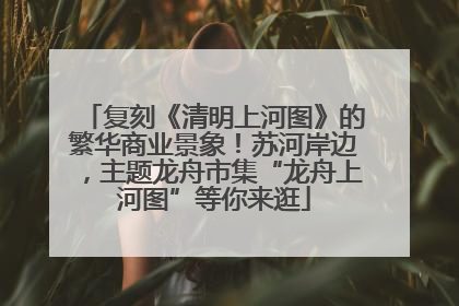 复刻《清明上河图》的繁华商业景象！苏河岸边，主题龙舟市集“龙舟上河图”等你来逛
