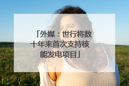 外媒：世行将数十年来首次支持核能发电项目