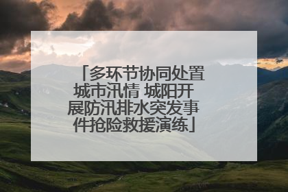 多环节协同处置城市汛情 城阳开展防汛排水突发事件抢险救援演练
