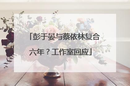 彭于晏与蔡依林复合六年？工作室回应