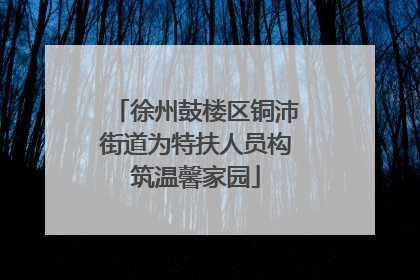 徐州鼓楼区铜沛街道为特扶人员构筑温馨家园