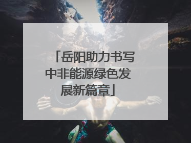 岳阳助力书写中非能源绿色发展新篇章