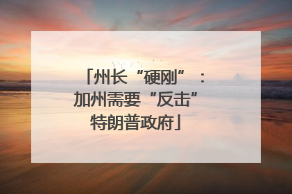 州长“硬刚”：加州需要“反击”特朗普政府