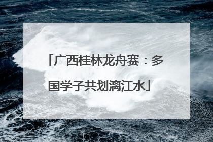广西桂林龙舟赛：多国学子共划漓江水