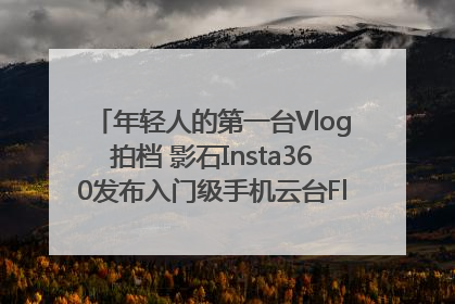 年轻人的第一台Vlog拍档 影石Insta360发布入门级手机云台Flow 2_深圳新闻网