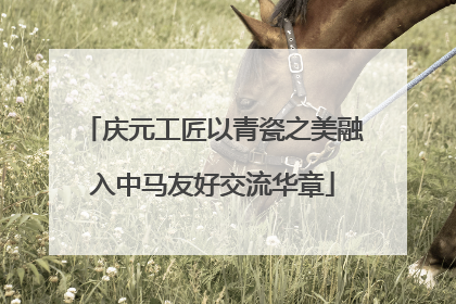 庆元工匠以青瓷之美融入中马友好交流华章