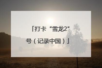 打卡“雪龙2”号（记录中国）