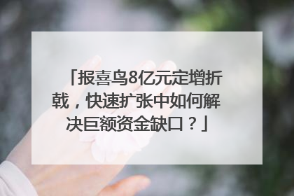 报喜鸟8亿元定增折戟，快速扩张中如何解决巨额资金缺口？