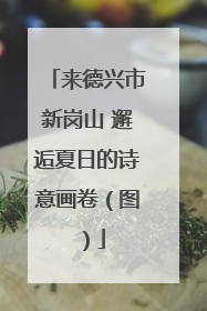 来德兴市新岗山 邂逅夏日的诗意画卷（图）