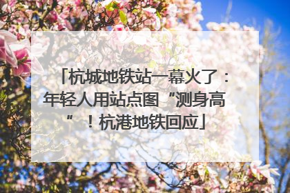 杭城地铁站一幕火了：年轻人用站点图“测身高”！杭港地铁回应