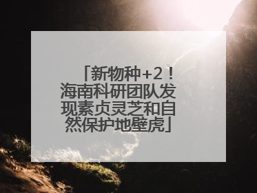 新物种+2！海南科研团队发现素贞灵芝和自然保护地壁虎