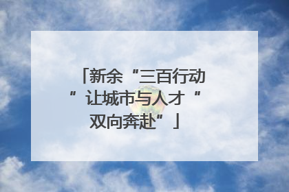 新余“三百行动”让城市与人才“双向奔赴”