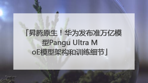 昇腾原生！华为发布准万亿模型Pangu Ultra MoE模型架构和训练细节