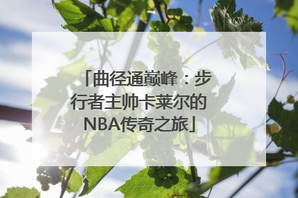 曲径通巅峰：步行者主帅卡莱尔的NBA传奇之旅